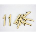 Natúr fa - Írott szám 5cm - 1-es (10db/csom.)