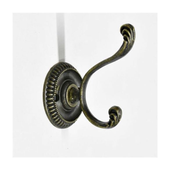 Fém akasztó 6x34,3 cm - Bronz 2db/csomag