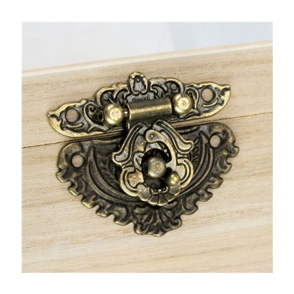 Fém csat díszes + csavarok 5db/csomag