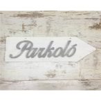 Fa - "Parkoló" nyíl jobb 50cm fehér