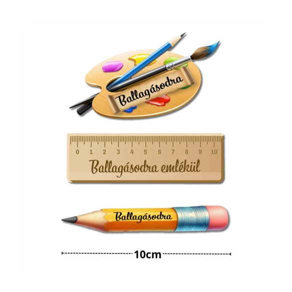 Nyomtatott dekorkarton 10cm - Ballagási csomag (3db/csom.)