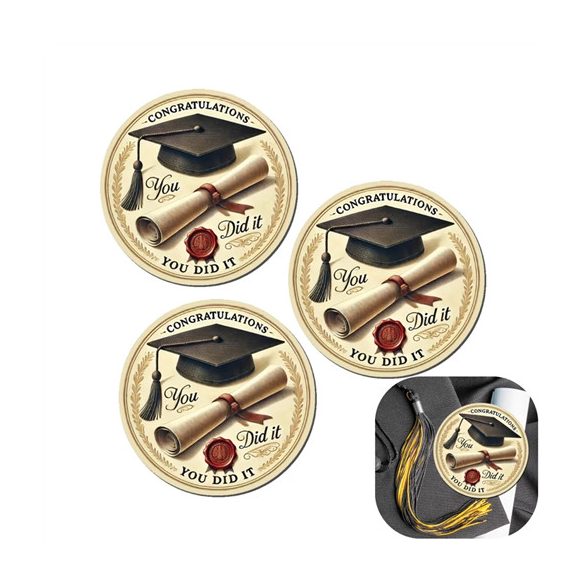 Nyomtatott dekorkarton 5cm - You did it (3db/csom.)