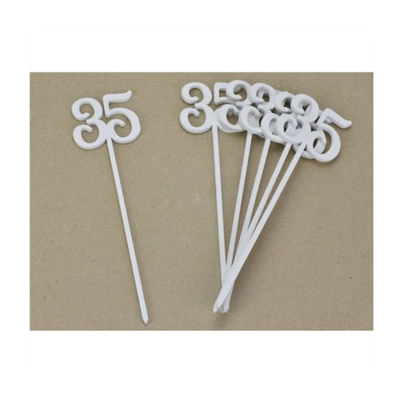 Beszúrható számok 35-ös - Fehér