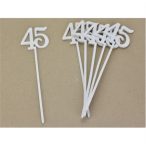 Beszúrható számok 45-ös - Fehér