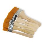 Ecset szett fa nyelű lapos 5db-os