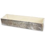 Fa láda koptatott 35x10x6cm - Szürkésbarna
