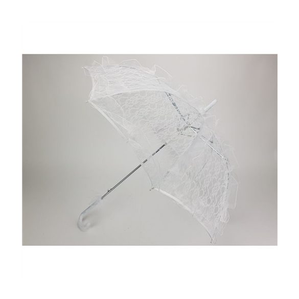 Esernyő csipke 76 cm - Fehér