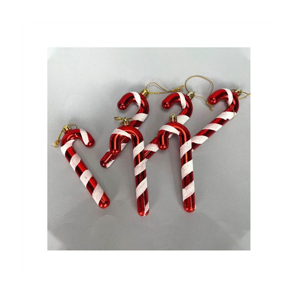 Nyalókapálcika akasztós 12x4,5x1,5cm - Piros 6db/dob