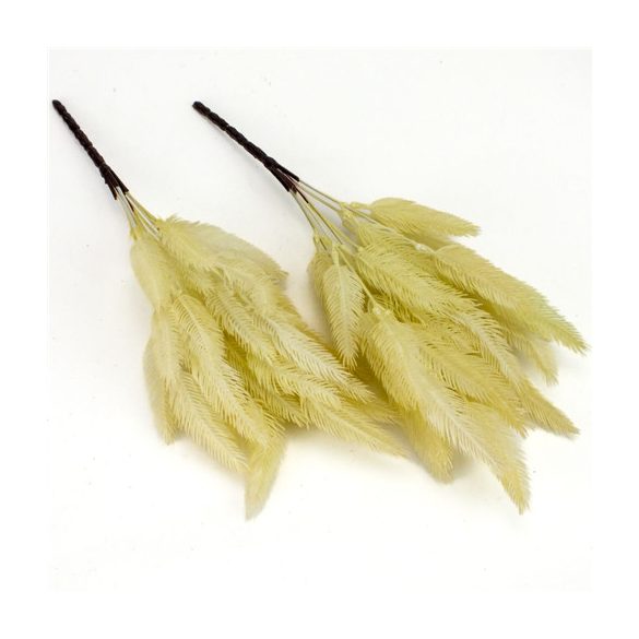 Szárazvirág hatású tollvirág csokor - Krém 2db/csomag