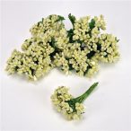 Bogyós mini csokor 9cm - Krém 12db/csom.