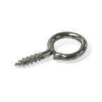 Csavaros akasztó 10x20 mm - Ezüst 100db/csom