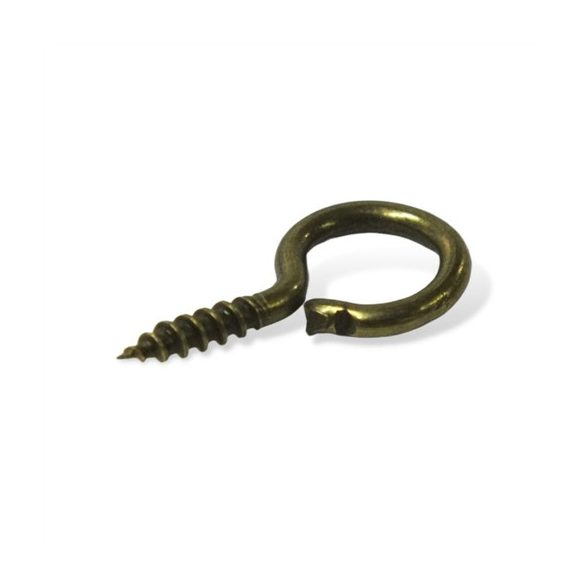 Csavaros akasztó 10x20 mm - Bronz 100db/csom