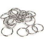 Fémkarika 2,5 cm 20db/csomag - Ezüst