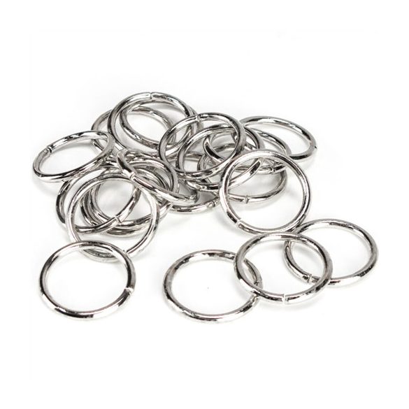 Fémkarika 2,5 cm 20db/csomag - Ezüst