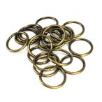 Fémkarika 2,5 cm 20db/csomag - Bronz