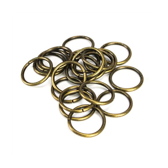 Fémkarika 2,5 cm 20db/csomag - Bronz