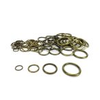 Fémkarika 1 cm 20db/csomag - Bronz