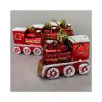 Karácsonyfadísz vonat - Piros S/4