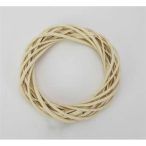 Vessző koszorú 25 cm - Krém