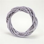 Vessző koszorú 25 cm - Pasztell lila