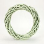 Vessző koszorú 30 cm - Pasztell zöld