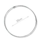 Fém karika 35 cm - Ezüst borítás