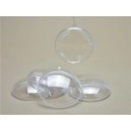 Műanyag pattintós gömb lapos 7x2,5 cm - S/5