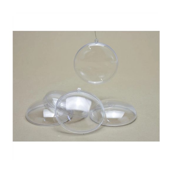 Műanyag pattintós gömb lapos 7x2,5 cm - S/5