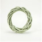 Vessző koszorú 20cm - Pasztel zöld