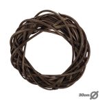 Vessző koszorú 30 cm - Barna