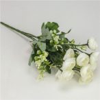 Boglárka csokor rezgővel 30cm - Fehér