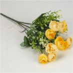 Boglárka csokor rezgővel 30cm - Krém-sárga