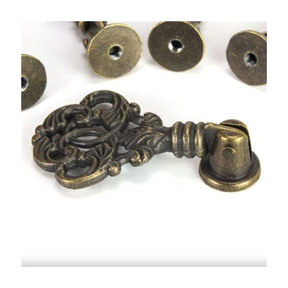 Fém fogantyú 3,2x5,8 cm - Bronz 5db/csom.