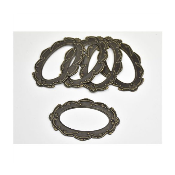 Fém keret ovális 4x6 cm5db/csomag