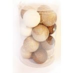 Glitteres Gömb 8cm S/6db fehér/kék/rózsaszin