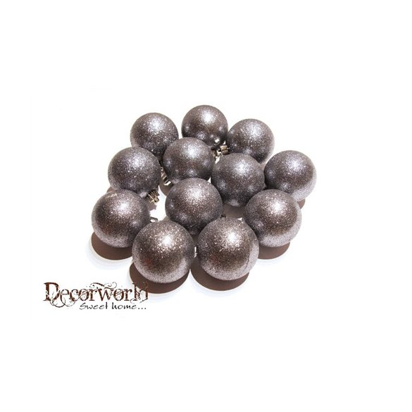 Gömb S/12db glitteres
