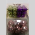 Gömb műanyag dobozban 6cm S/12db