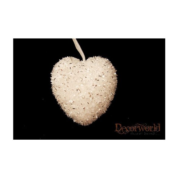 Szív 7,5 cm akasztós