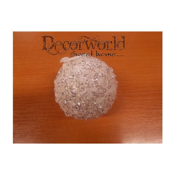 Gömb 8 cm akasztós