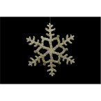 Hópehely akryl 20 cm - Arany/ezüst