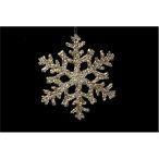 Hópehely akryl 15cm - Arany/Ezüst 2 féle