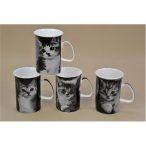 Bögre 3 dl b&w kolyokmacskás 4 féle