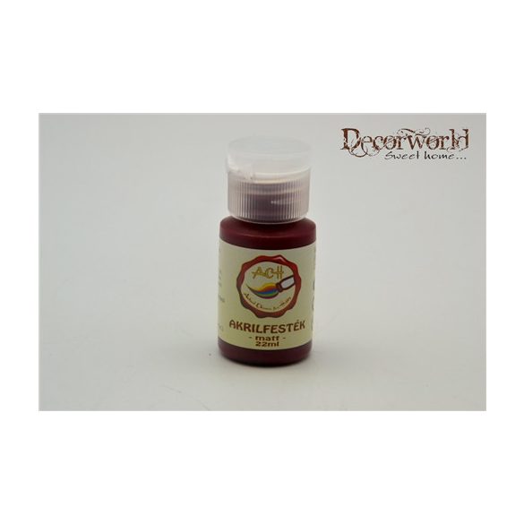 Akrilfesték 22 ml - Bor vörös