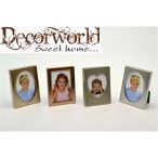 Fém Képkeret 4,7x6,5cm több féle (Támasztós) AKCIÓS