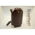 Fém 1,7L nyakbaakasztható barna műbőr tokkal 19x28x4cm