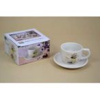 Kerámia Csésze+alj 250 ml - Levendula