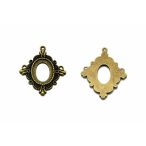 Medál ovál üreges 18x25mm lencséhez