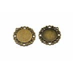 Medál szív hurkolt 25mm lencséhez