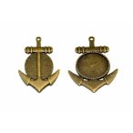 Medál kör vasmacska form. 30mm lencséhez