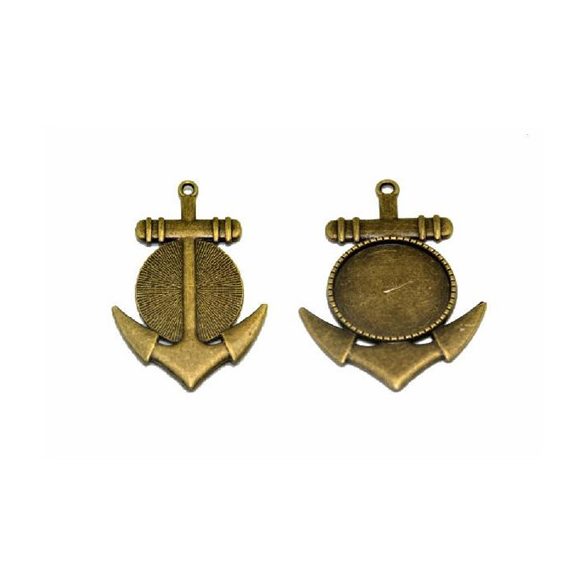 Medál kör vasmacska form. 30mm lencséhez